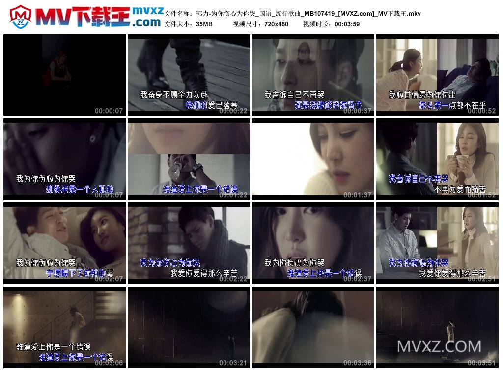 郭力-为你伤心为你哭_国语_流行歌曲_MB107419